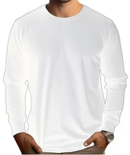 DRI-FIT Long Sleeve T-Shirts, UPF 50+ Sun Protection Shirt WHITE