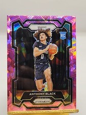 2023-24 Prizm Anthony Black Prizm Pink Ice RC + Base Card #170 Orlando Magic 