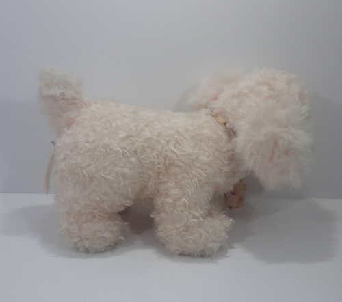 Gund Hund 12 Zoll rosa mit Blumenschleife Welpe Stofftier Plüschtier Spielzeug - Bild 4 von 6