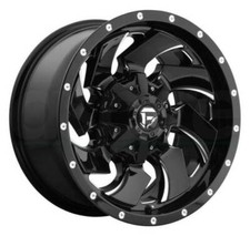 4-Fuel D574 Cleaver 18x9 5x4.5"/5x5" +1mm Black/Milled Wheels Rims 18" Inch