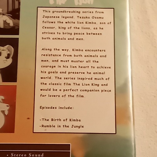KIMBA the Lion Slim Case DVD 2 Episodes Birth of Kimba & Rumble in the Jungle - Picture 5 of 9