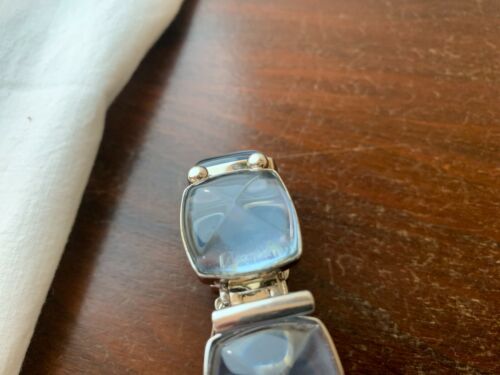 Cinturino Medici Argento Blu Cielo E Cristallo Baccarat - Foto 9 di 9