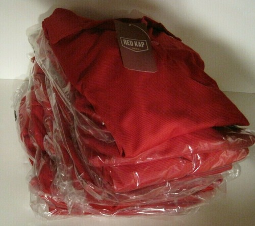 Red Kap Womens small Polo Shirt Red Short Sleeve lot of 10