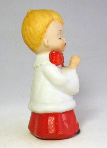 VTG Homco Singing Choirboy Christmas Carolers Choir Boy Porcelain Figurine #5550 - Picture 3 of 7
