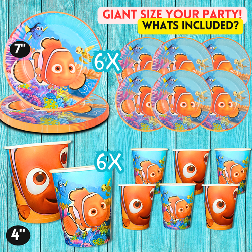 Nemo Dory Fish Disney plate birthday party supplies favor centerpiece decoration - Picture 29 of 76