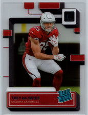 Trey McBride 2022 Panini Clearly Donruss Rated Rookie #87 Arizona Cardinals