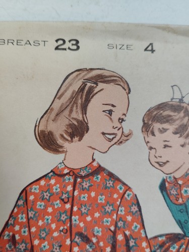 Skirt Weskit Vest Blouse Top Girls 4 Butterick 9488 Sewing Pattern UC VTG 60s - Picture 3 of 9