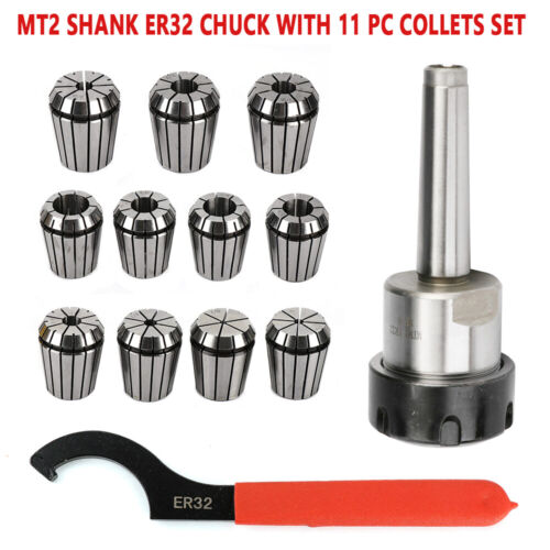 MT2 ER32 Morsekegel Spannzangenfutter Werkzeughalter ER32 Spannzangensatz Fräswerkzeug Set - Bild 9 von 9