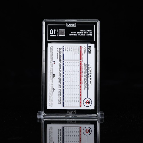 2024 Topps Chrome Update Louie Varland Orange Raywave Refractor 18/25 TAG 10 - Bild 2 von 2