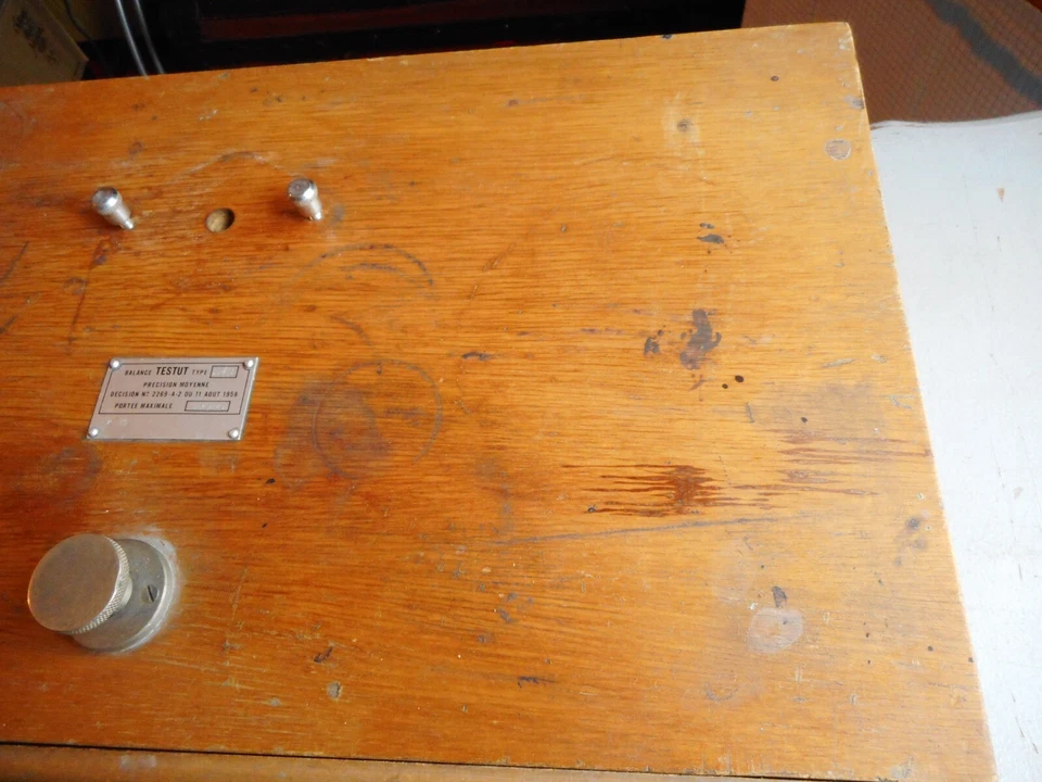 BALANCE - TREBUCHET - TESTUT type 318 1958 en bon etat - Photo 4/4