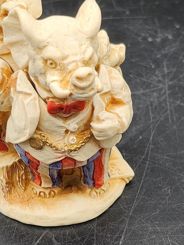 Rare S.I.A.B. ENGLAND Donkey & Elephant small trinket box Great Condition In Box - Picture 2 of 10