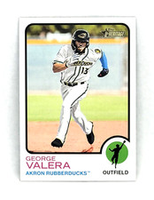 George Valera SP 2022 Topps Heritage Minors #211 Cleveland Guardians Short Print