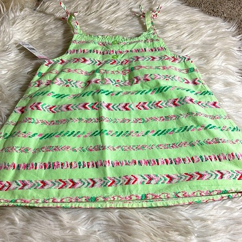Toughskins Top Girls size Medium sleeveless cotton Tunic Beach summer New - Picture 4 of 8