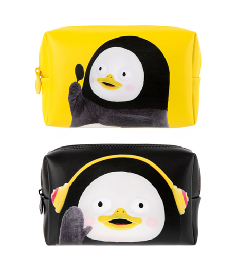 Korean TV Anime Giant Penguin Pengsoo Multipurpose Pouch Makeup Bag Stationery - Picture 1 of 8