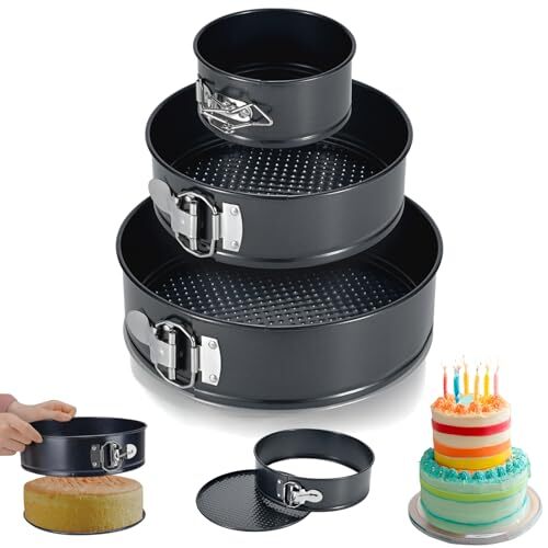 4+7+9 inch Cheesecake Pan Springform Cake Pan Non-Stick Cheesecake Cake Tin w... - Picture 1 of 9