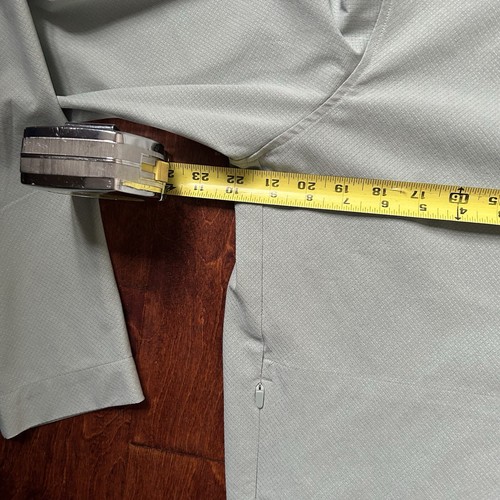Lululemon Athletica Woven Air Silver Blue 1/2 Zip Pullover Athletic Shirt L - Picture 8 of 9