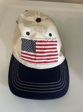 American flag patch hat cap unstructured trucker style