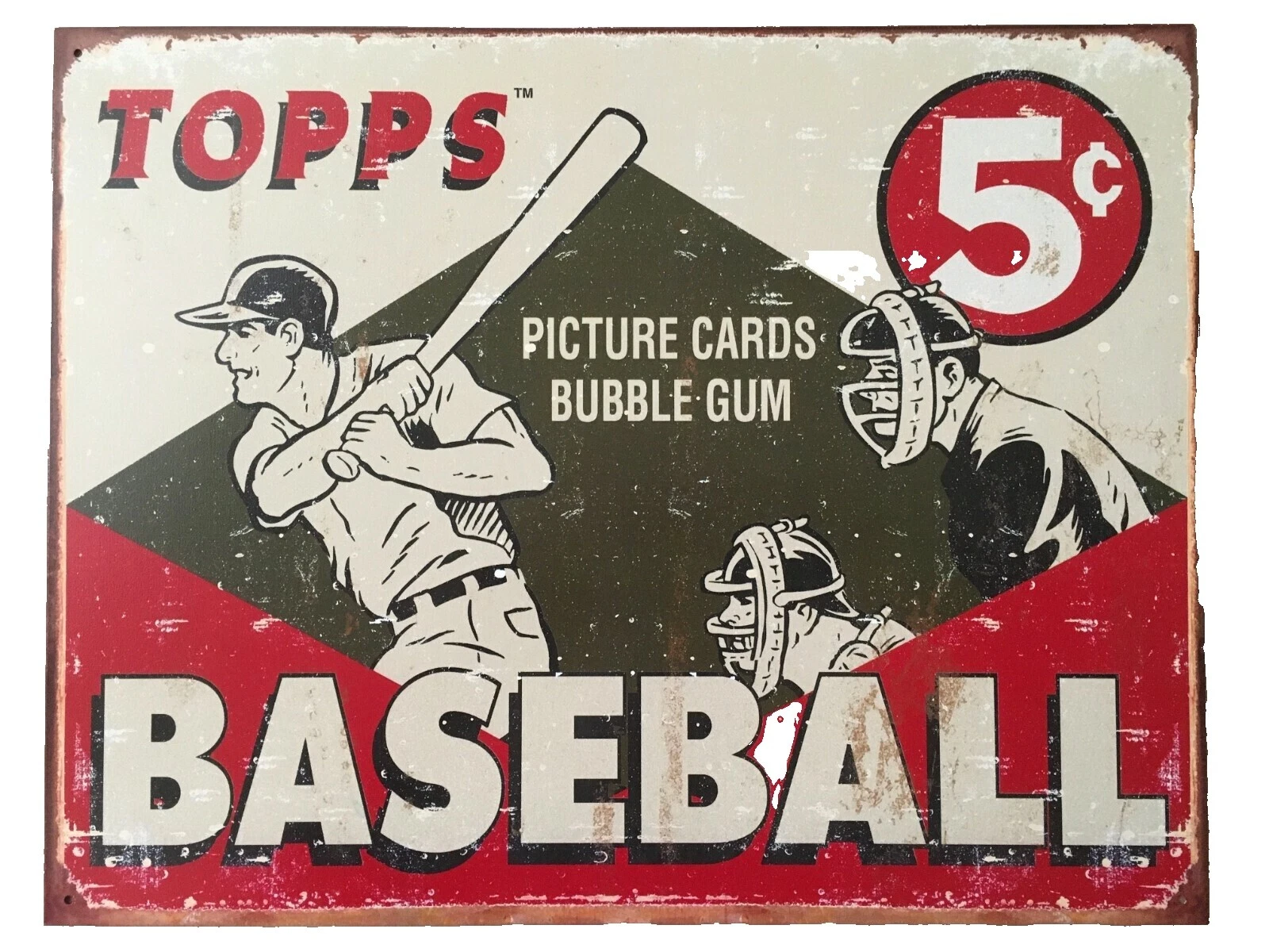 Topps Metal Placas Y Letreros Decoración para el Hogar