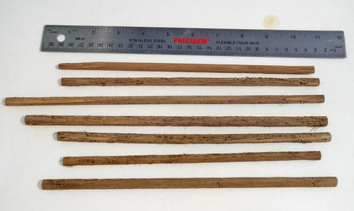 10" x 5/16" LOGS, Dozen, REAL WOOD, Dyed&BarkDetailed, HO / N /O/S, COMBineSHIP - Picture 12 of 12