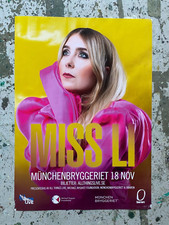 MISS LI SWEDISH LIVE POSTER NOVEMBER 2021. AMAZING ARTIST AND IMAGE!! VERY COOL