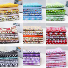 7x Mixed Cotton Fabric Material Joblot Value Bundle Scraps Offcuts Quilting Late