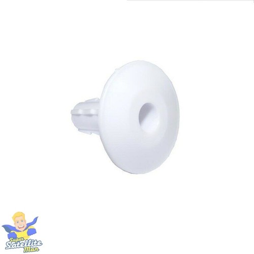 10 X OJALES BLANCOS DE UN SOLO CABLE PARA TV/ALTAVOZ/CABLE COAXIAL ÚNICO AÉREO - Imagen 3 de 3