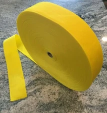 3" Inch Wide Yellow Polypropylene Webbing Strap 100 yards roll (300' feet)