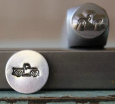 SUPPLY GUY 8mm Vintage Truck Metal Punch Design Stamp SGCH-313