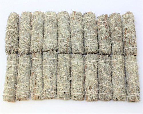 Blue Sage Smudge Stick 4-5 " (Herb, Remove Negative Energy, Smudge Bundle) - Picture 6 of 6