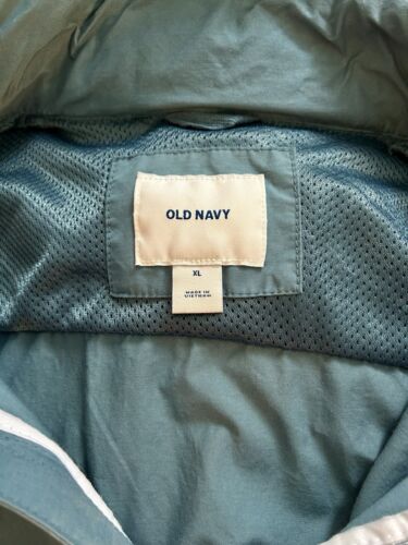 Old Navy Men’s Dusty Blue Hooded Jacket Size XL - Picture 3 of 5
