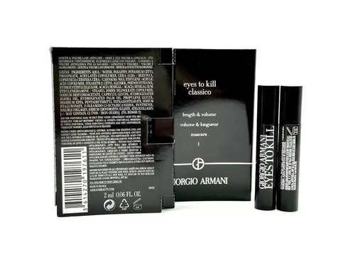 Lot Of 2 X NEW Giorgio Armani Eyes To Kill Classico MASCARA Travel SIZE 2 ml - Picture 3 of 3