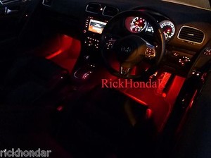 Details Zu Volkswagon Golf Gti R Tsi Tdi Mk5 2004 08 Mk6 2008 12 Red Footwell Lighting Kit