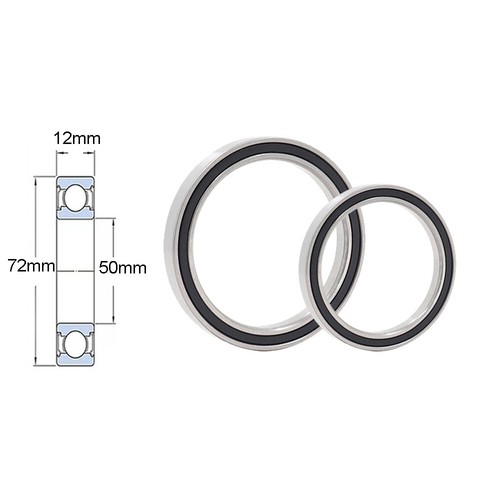 2RS/ZZ Metal Rubber Sealed Thin Section Deep Groove Ball Bearings 6700 6800 6900 - Picture 40 of 40