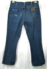 Vtg 1960s Wrangler Jeans 32x27.5 USA Great Fade Excellent Prentice Zipper