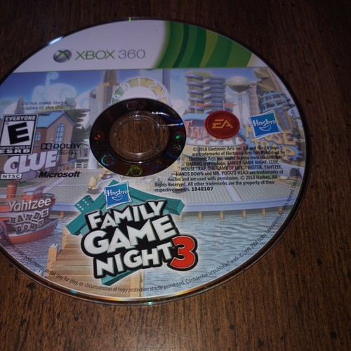 Hasbro Family Game Night 3 (Microsoft Xbox 360, 2010) solo disco probado - Imagen 2 de 5
