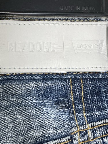 Re/Done Levi's 70's Mega Bell Bottoms Jeans Indigo 30 x 29 Button Fly NWT $585 - Picture 13 of 15