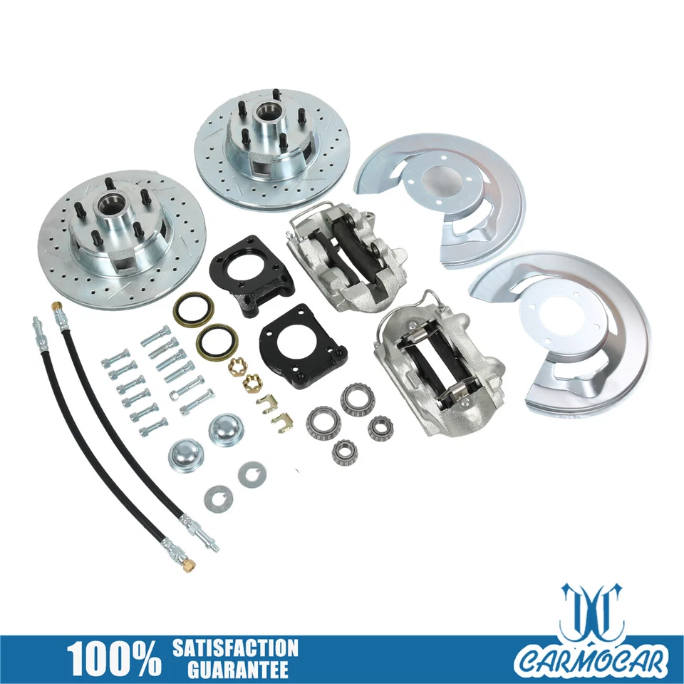Front Drum-Disc Brake Conversion Kit w / 11" rotors For Ford Mustang 1964-1969 - Изображение 2 из 4