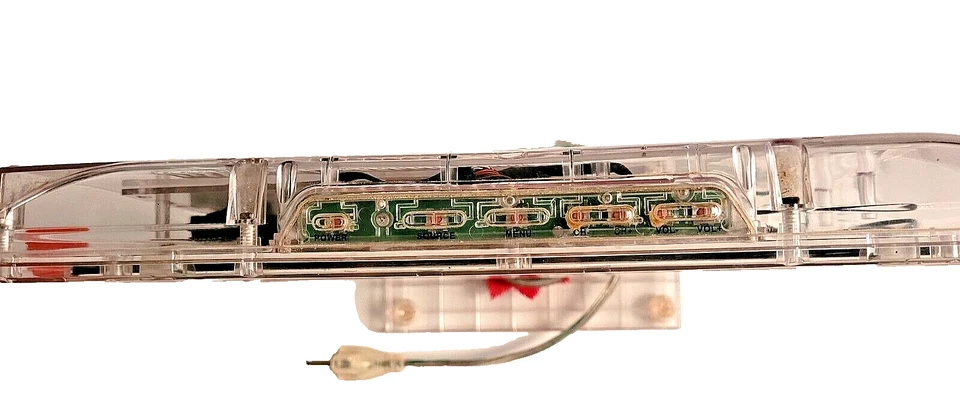 Axess 13" Clear See Through LED Color TV Tv-1702-13CL Works! Prison Detention - Image 4 of 4