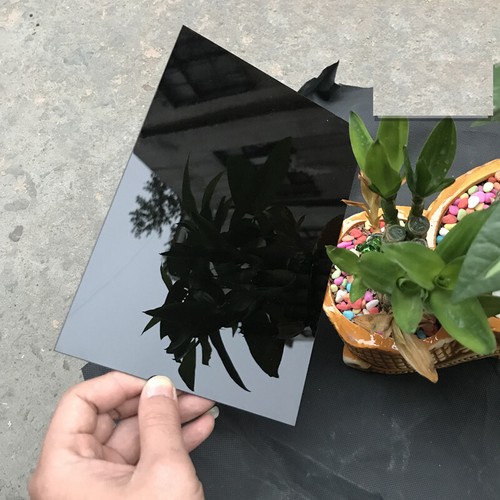 Black Mirror Acrylic plate Plastic Sheet Safe 3/4mm thick Glass Panel Mult-size - Bild 4 von 6