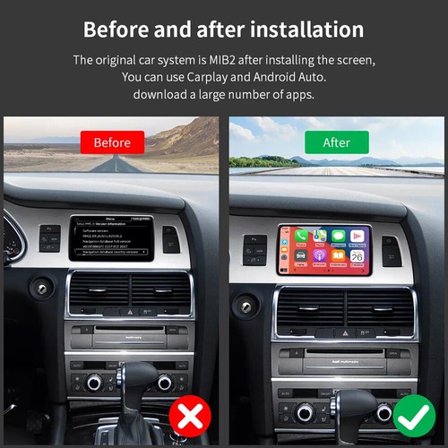 Wireless Android Auto Carplay Retrofit Kit For Audi A6 S6 2010-2011 Q7 2010-2015 - Picture 4 of 11