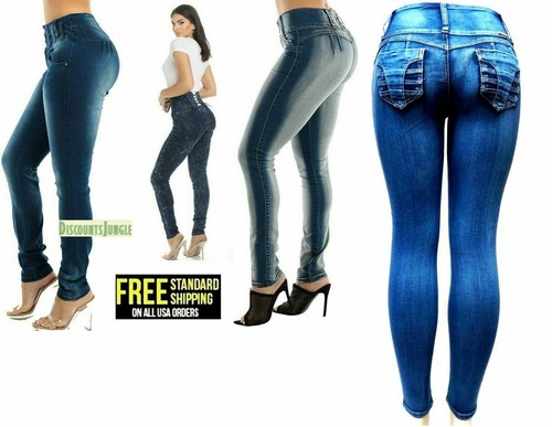 Colombian Design High Waist Butt Lift Levanta Cola Skinny Jeans  - Picture 3 of 71