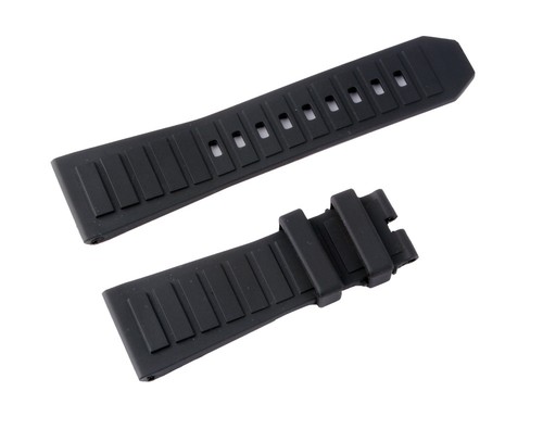 Black Silicone Rubber Diver Watch Band For (Fits) Calvin Klein Dart Chronograph - Picture 1 of 3