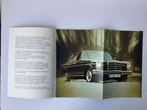 Ancienne brochure sales catalogue de vente Mercedes Benz 250 280 280E auto DE - Imagen 2 de 12