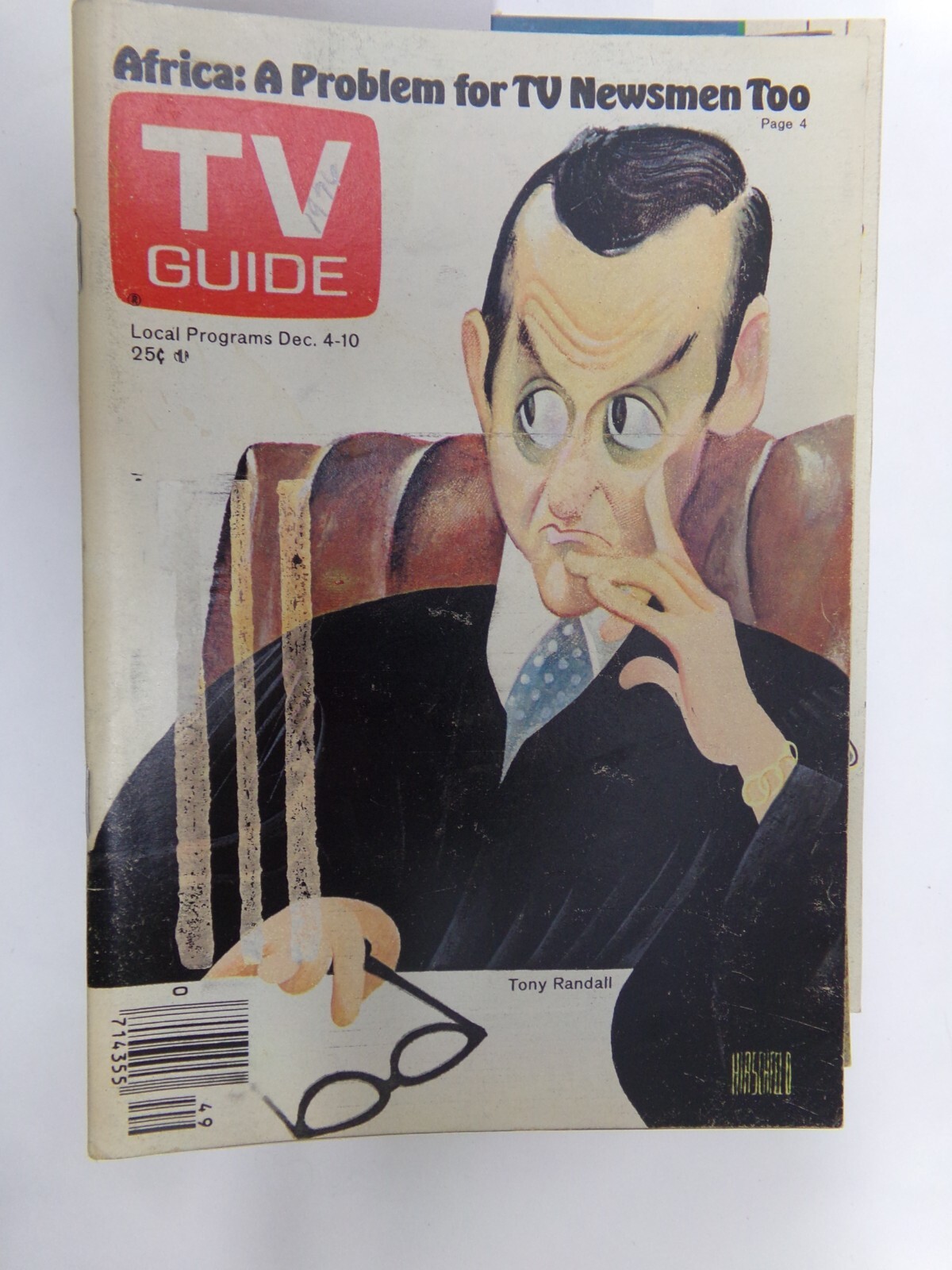 TV GUIDE 1976 December 4 10 Tony Randall Tucson Arizona Edition Magazine