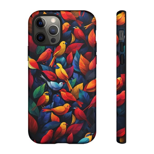 Colorful Birds Tree Leaves Bird Phone Case for iPhone, Samsung Galaxy, Pixel - 第 106/116 張圖片