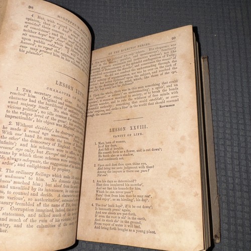 McGuffey’s Rhetorical Guide Fifth Reader Eclectic Series 1853 Prose & Poetry - Picture 16 of 19