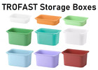 IKEA TROFAST Storage Box – Durable Stackable Plastic Boxes Multicolor Tote box