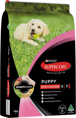 SUPERCOAT SMARTBLEND Puppy Dry Dog Food Chicken 18Kg - Picture 11 of 12