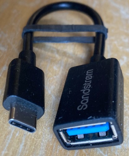 SANDSTROM USB Type-C to USB A Adapter Cable - Picture 2 of 6