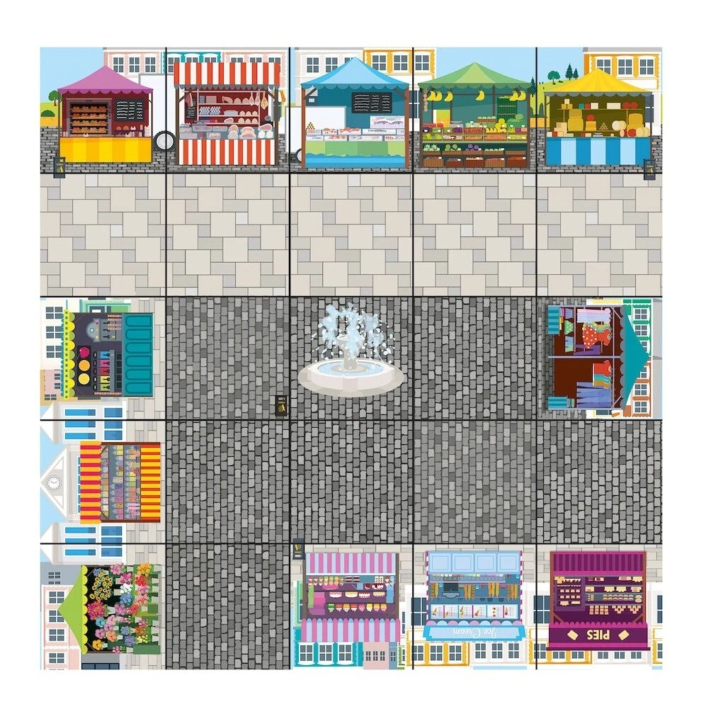 Bee-Bot Marketplace Mat | Educational Fun mats Programmable Robot Toys for Kids